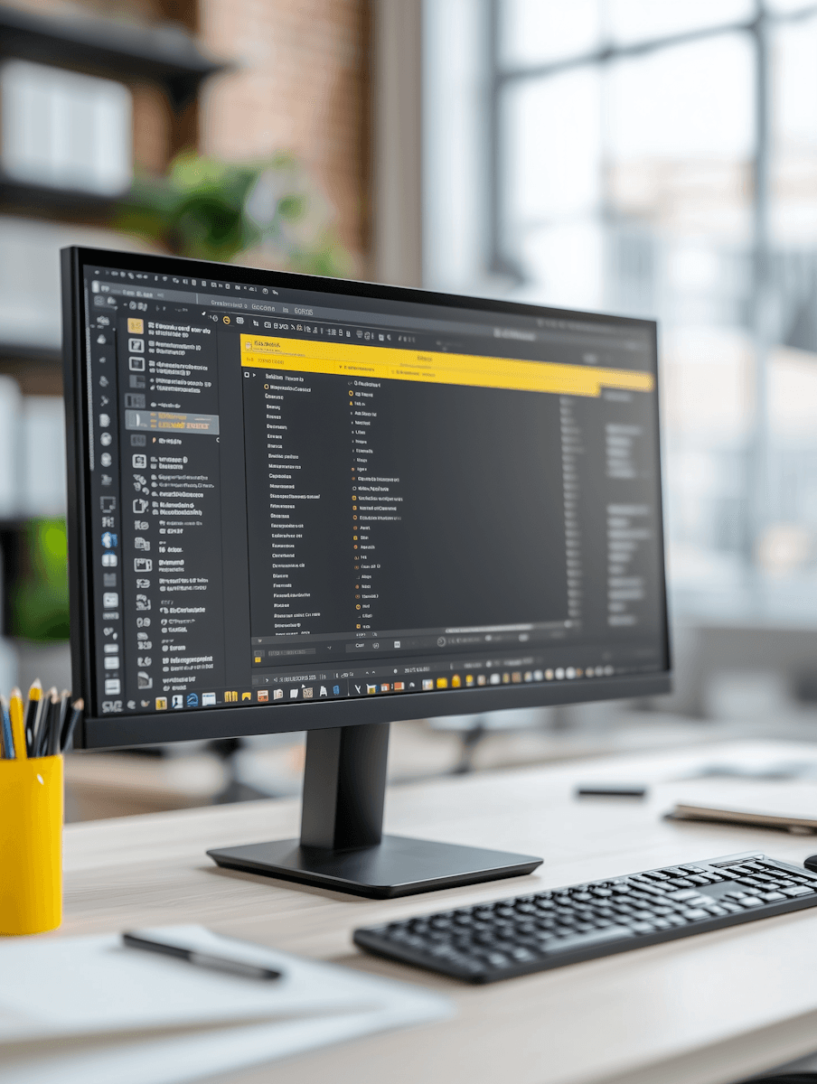 Unified multi-client control center on a workspace monitor